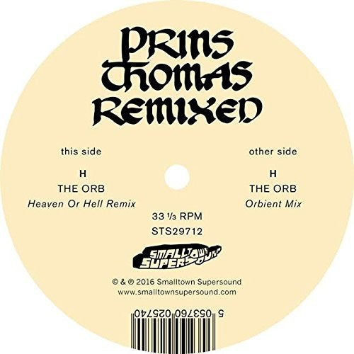 PRINS THOMAS The Orb Remixes - Record Album - Vinyl LP