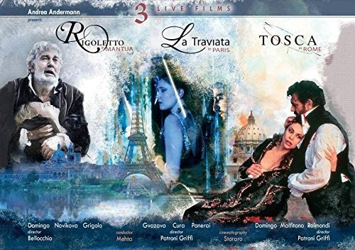 Puccini / Verdi / Domingo / Mehta Verdi: La traviata / Rigoletto / Tosca - 3-Disc Blu-Ray Set
