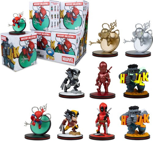 Qmx - Q Fig Marvel Blind Box Wv1 - Pdq McFarlane Toys - Marvel - QMx - Q-Fig 4.5" Posed Figure Blind Box 8-Piece PDQ