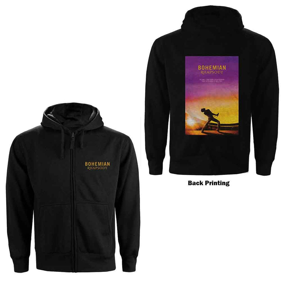 Queen Bohemian Rhapsody Movie Poster Black