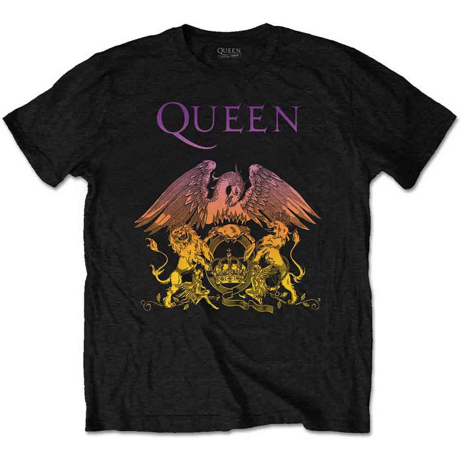 Queen Gradient Crest Black