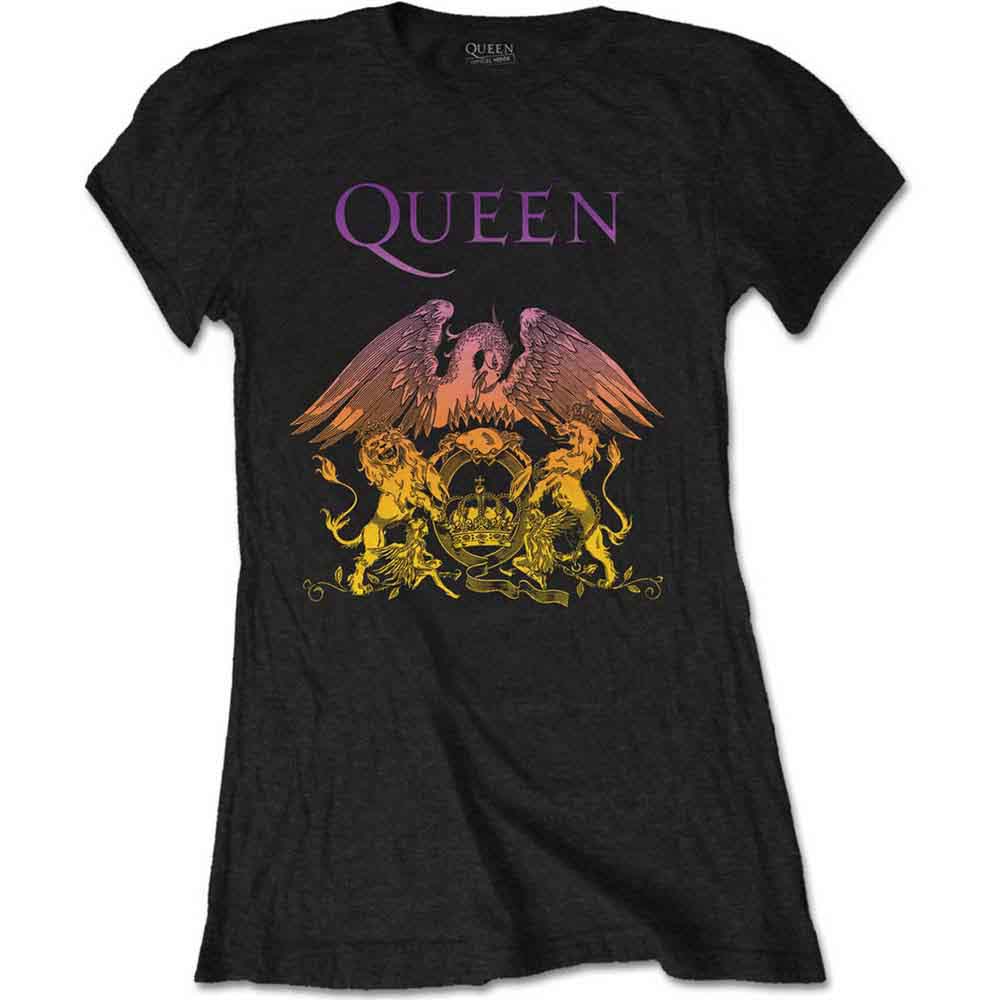 Queen Gradient Crest Black