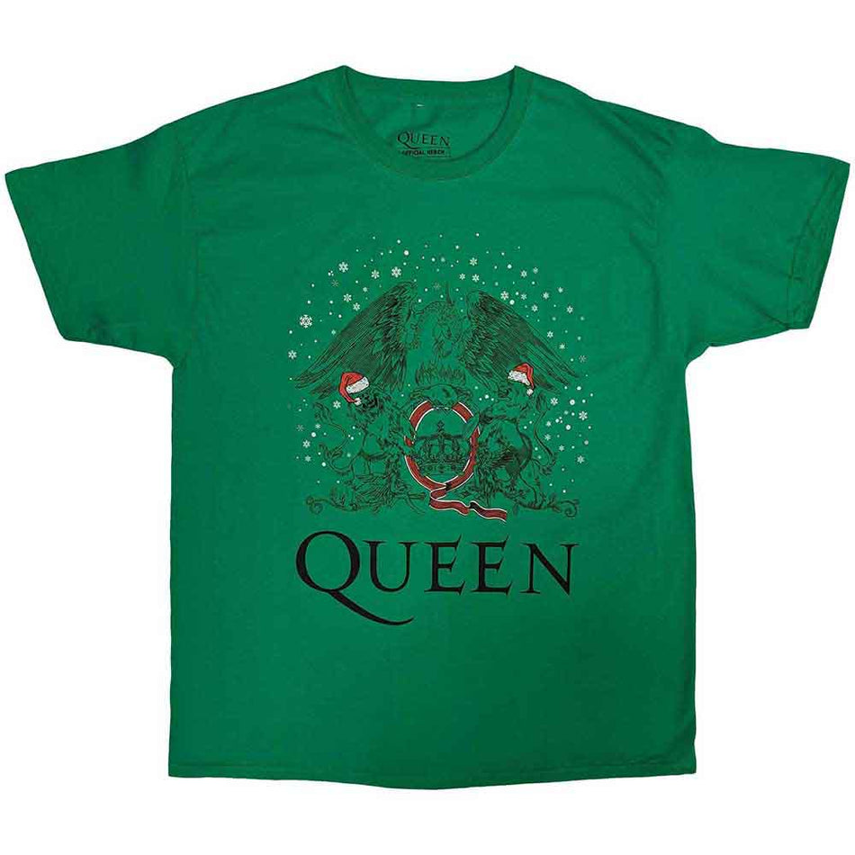 Queen Holiday Crest Green