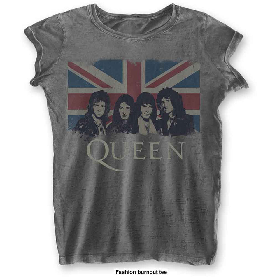 Queen Vintage Union Jack Grey