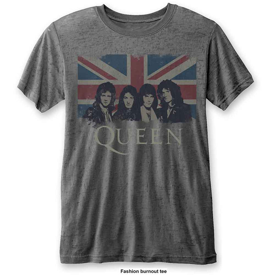 Queen Vintage Union Jack Grey