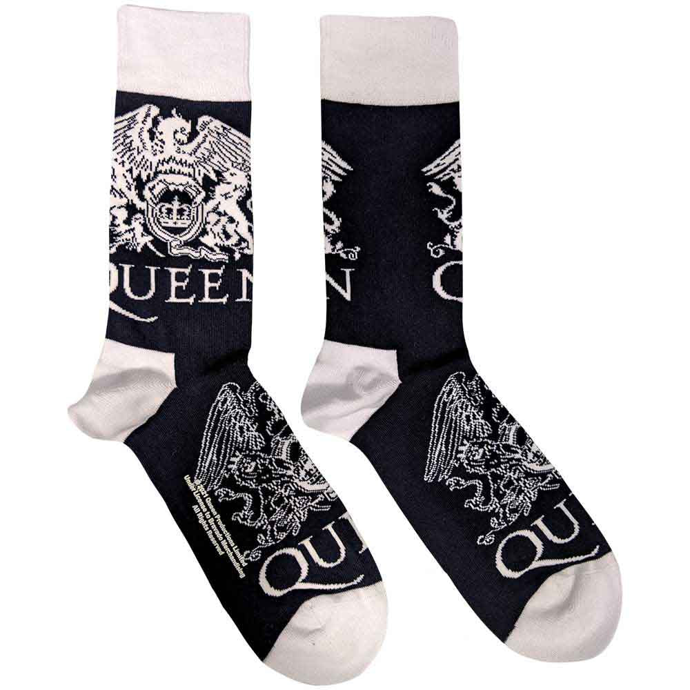 Queen White Crests Blue
