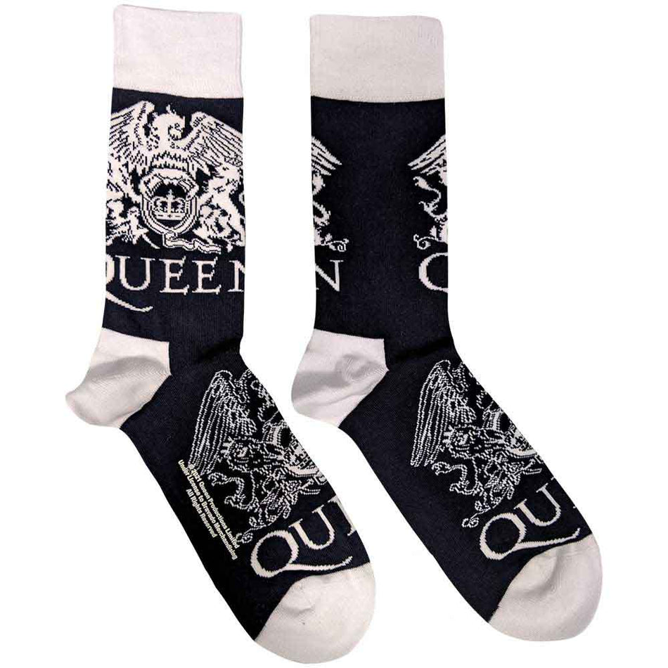Queen White Crests Blue