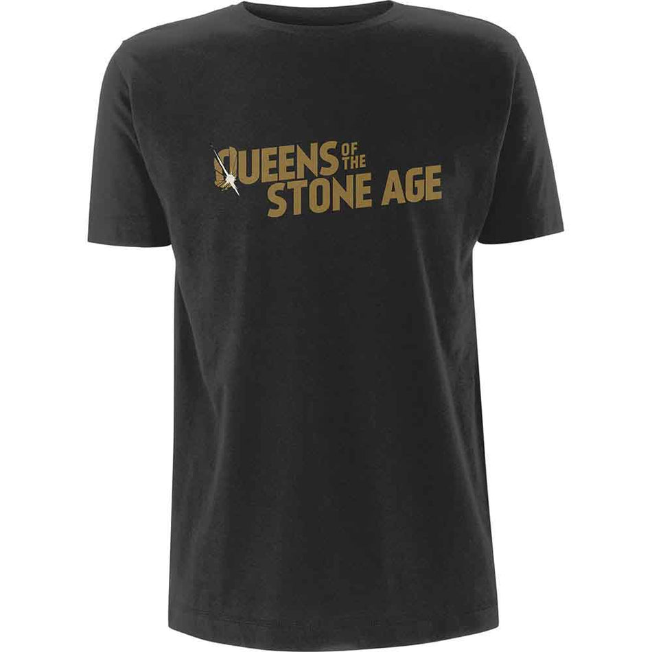 Queens Of The Stone Age Metallic Text Logo Grey