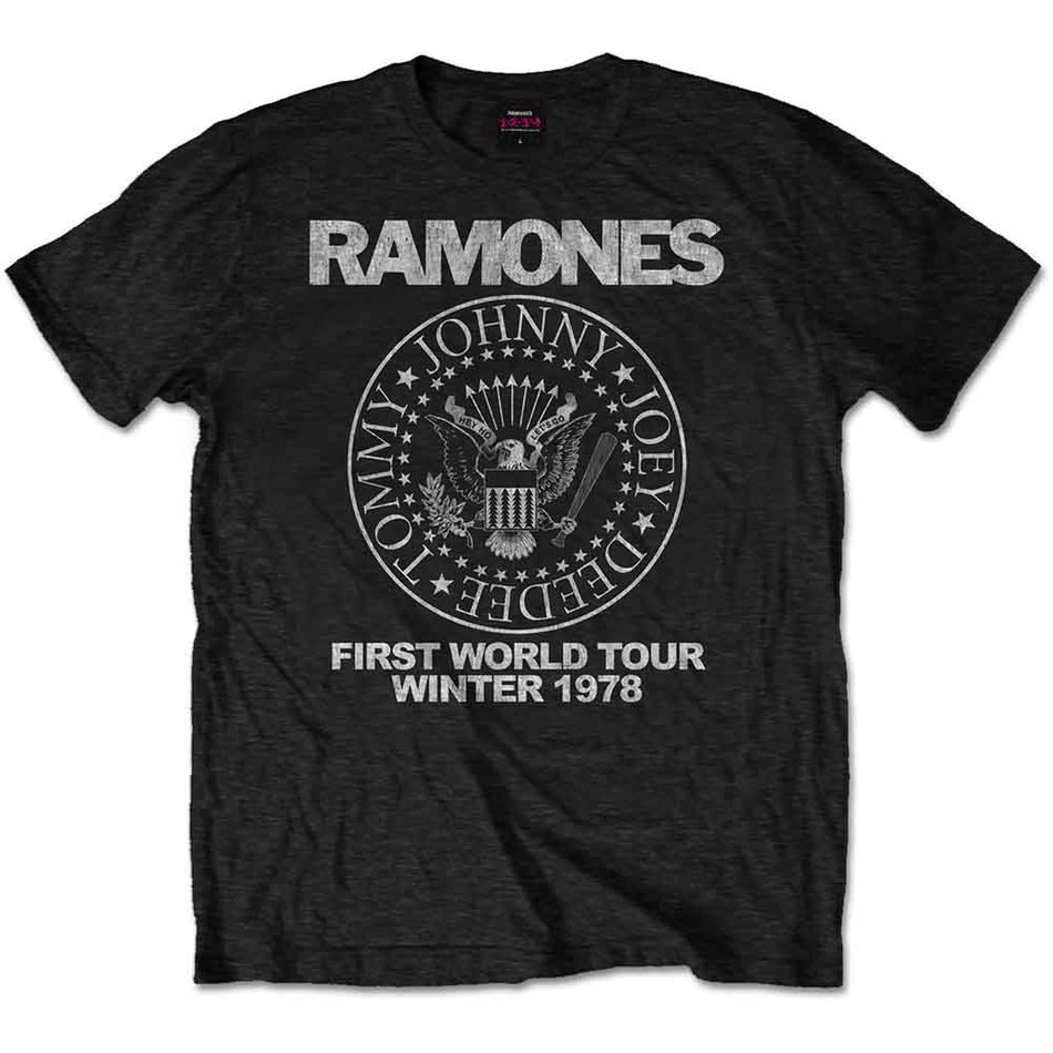 Ramones First World Tour 1978 Black