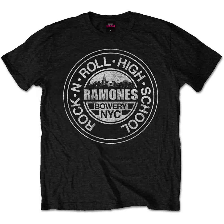 Ramones Rock 'n Roll High School, Bowery, NYC Black