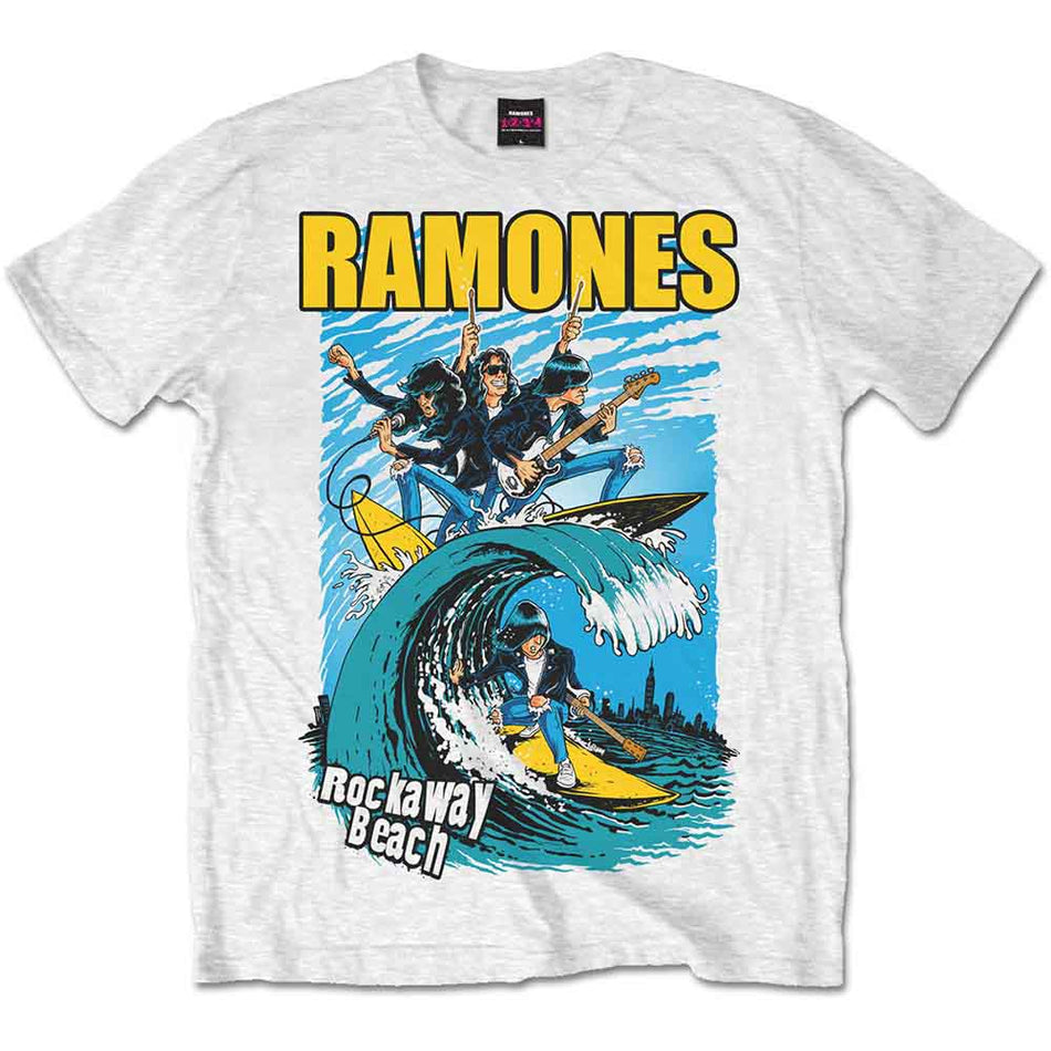 Ramones Rockaway Beach White