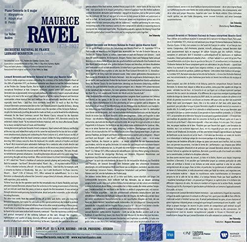 Ravel / Bernstein, Leonard Ravel: Piano Concerto In G / La Valse Bolero - Record Album - Vinyl LP