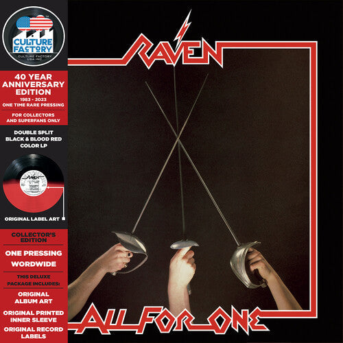 Raven All For One - 40 Year Anniversary - Record Album - Vinyl LP