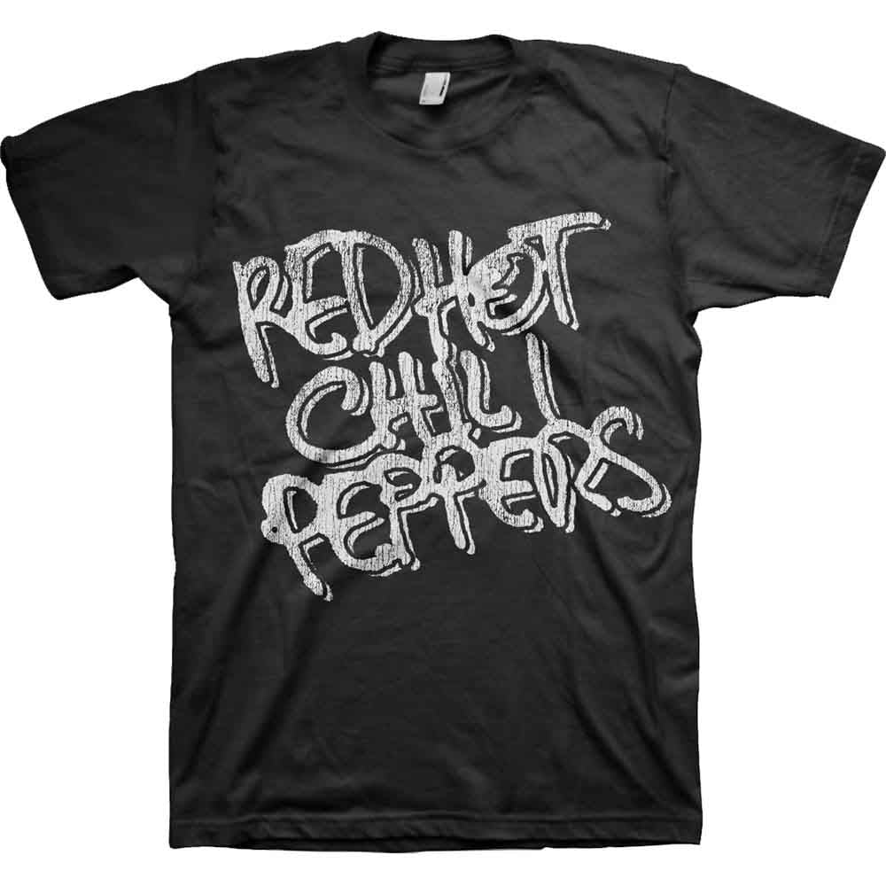 RED HOT CHILI PEPPERS Black & White Logo Black