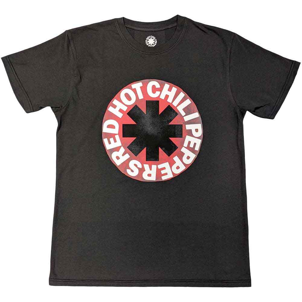 RED HOT CHILI PEPPERS Red Circle Asterisk Grey