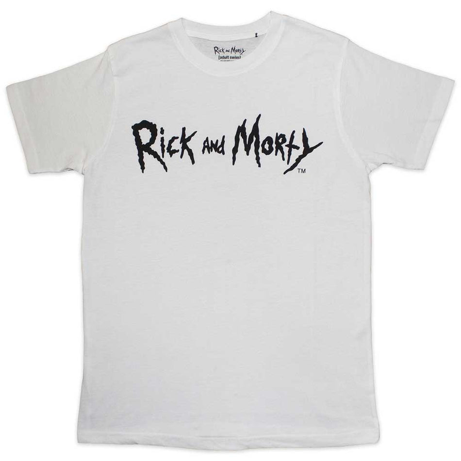 Rick & Morty Mono Logo White