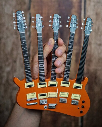 Rick Nielsen Rick Nielsen Five-Neck Orange Monster 10 Inch Miniature Guitar Replica - Collectible Miniature