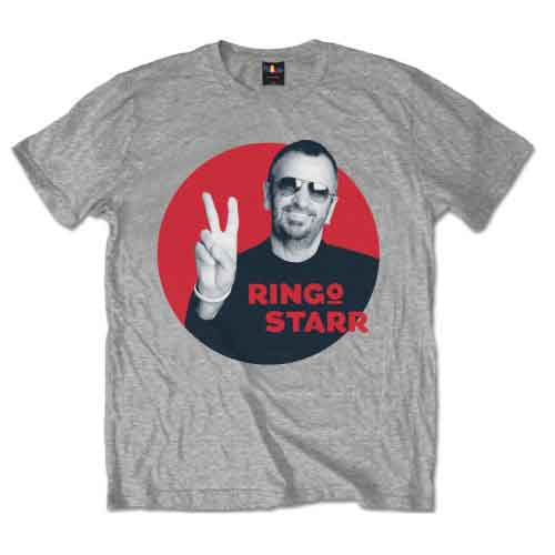 Ringo Starr Peace Red Circle Grey