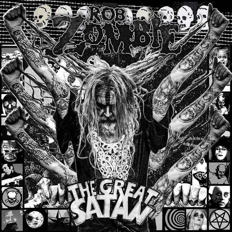 Rob Zombie The Great Satan (Indie Exclusive) [Black And White Marbled Vinyl]
