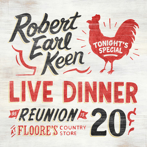 Robert Earl Keen Live Dinner Reunion - Double Record Album - Vinyl LP