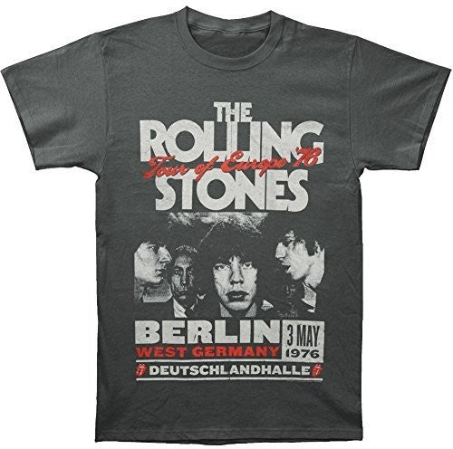 Rolling Stones - Tour of Europe '76 Berlin West Germany T-shirt - Medium Charcoal 3127005704