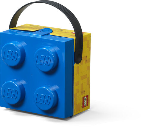 Room Copenhagen LEGO Box with Handle with 4 Knobs, Blue - Consumer Accessories