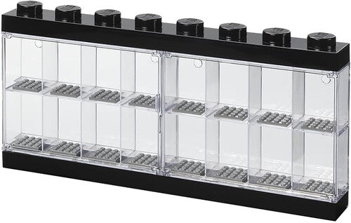 Room Copenhagen LEGO Minifigure Stackable Display Case 16, Black - CD Album