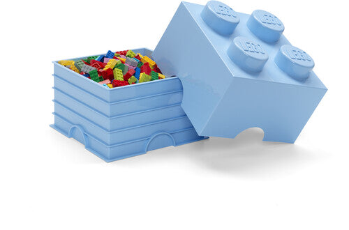 Room Copenhagen LEGO Stackable Storage Brick with 4 Knobs, Light Blue - Collector's Item