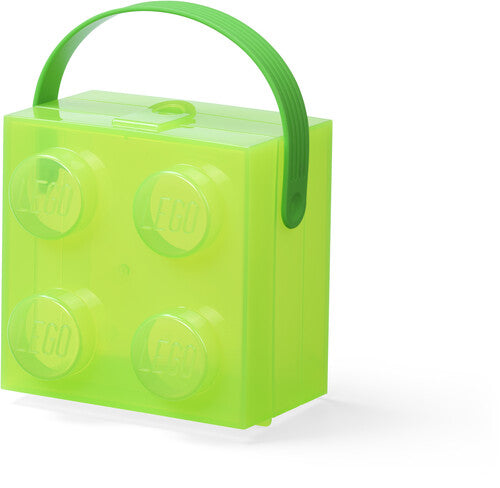 Room Copenhagen LEGO Storage Case: Translucent Green with Handle - Consumer Accessories