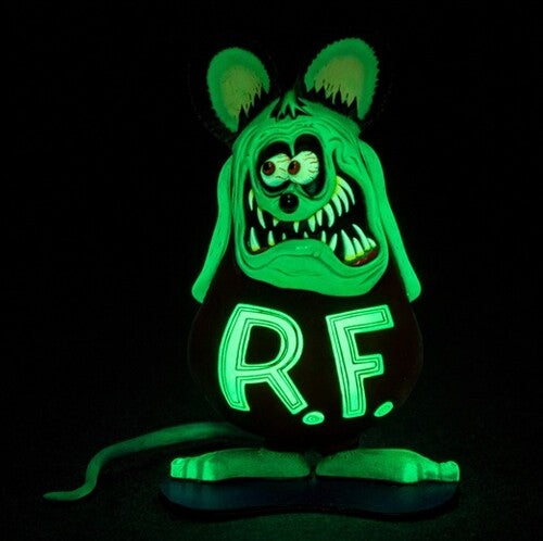 Roth Rat Fink Glow Model Ed Big Daddy Roth Rat Fink Figure Glow in the Dark Ghost of the Rat Fink Model Kit - CD Album