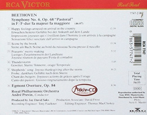 Rpo / Previn, Andre Sym No 6 - CD Album
