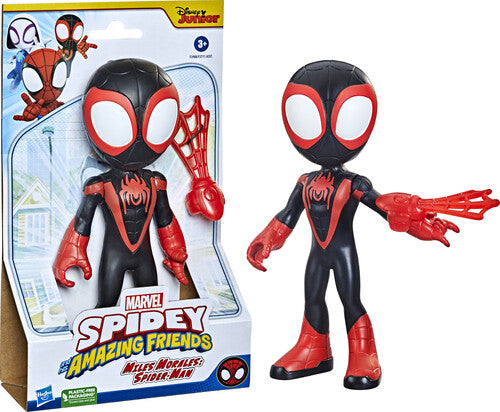Saf Supersized Miles Morales Hasbro Collectibles - Marvel Spidey and His Amazing Friends Supersized Miles Morales: Spider-Man Action Figure - Collectible Figure