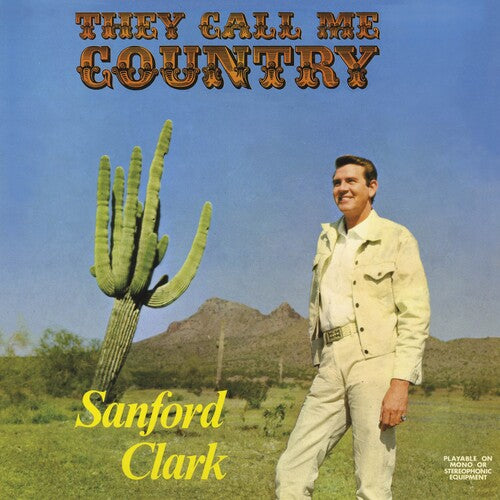 Sanford Clark They Call Me Country - Blue - Record Album - Vinyl LP