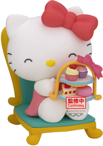 Sanrio Nakayoshi Mem Tea Party Hello Kitty Figure Banpresto - Sanrio Characters Nakayoshi Memories Tea Party Hello Kitty Figure - Collectibles