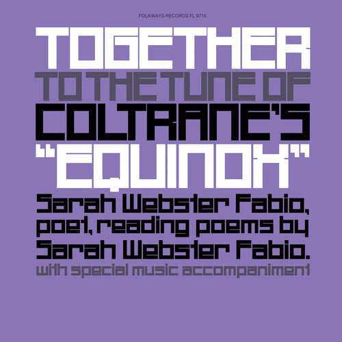 Sarah Webster Fabio Together to the Tune of Coltrane's equinox - Record Album - Vinyl LP