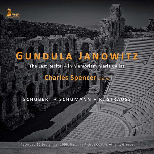 Schubert / Janowitz / Spencer Last Recital - CD Album