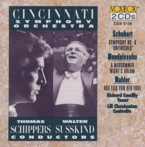 Schubert / Schubert / Mendelssohn / Mahler / Cin S Schubert Mendelssohn Mahler - 2-Disc CD Album