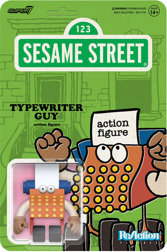 Sesame Street Reaction Figures Wave 06 - Typewrite Super7 - Sesame Street - ReAction Figures Wv6 - Typewriter Guy - Consumer Accessories