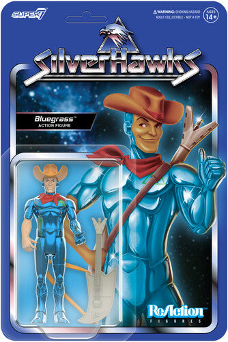Silverhawks Wave 01 - Bluegrass (Toy Version) Super7 - Silverhawks - ReAction Figures Wv1 - Bluegrass (Toy Version) - Collectible Figure