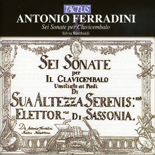 Silvia Rambaldi Six Sonatas for Harpsichord - CD Album
