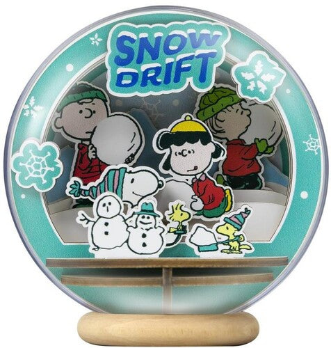 Snoopy Snowman Season Wooden Crystal Ball Snoopy Snowman Season Wooden Crystal Ball - Collectibles