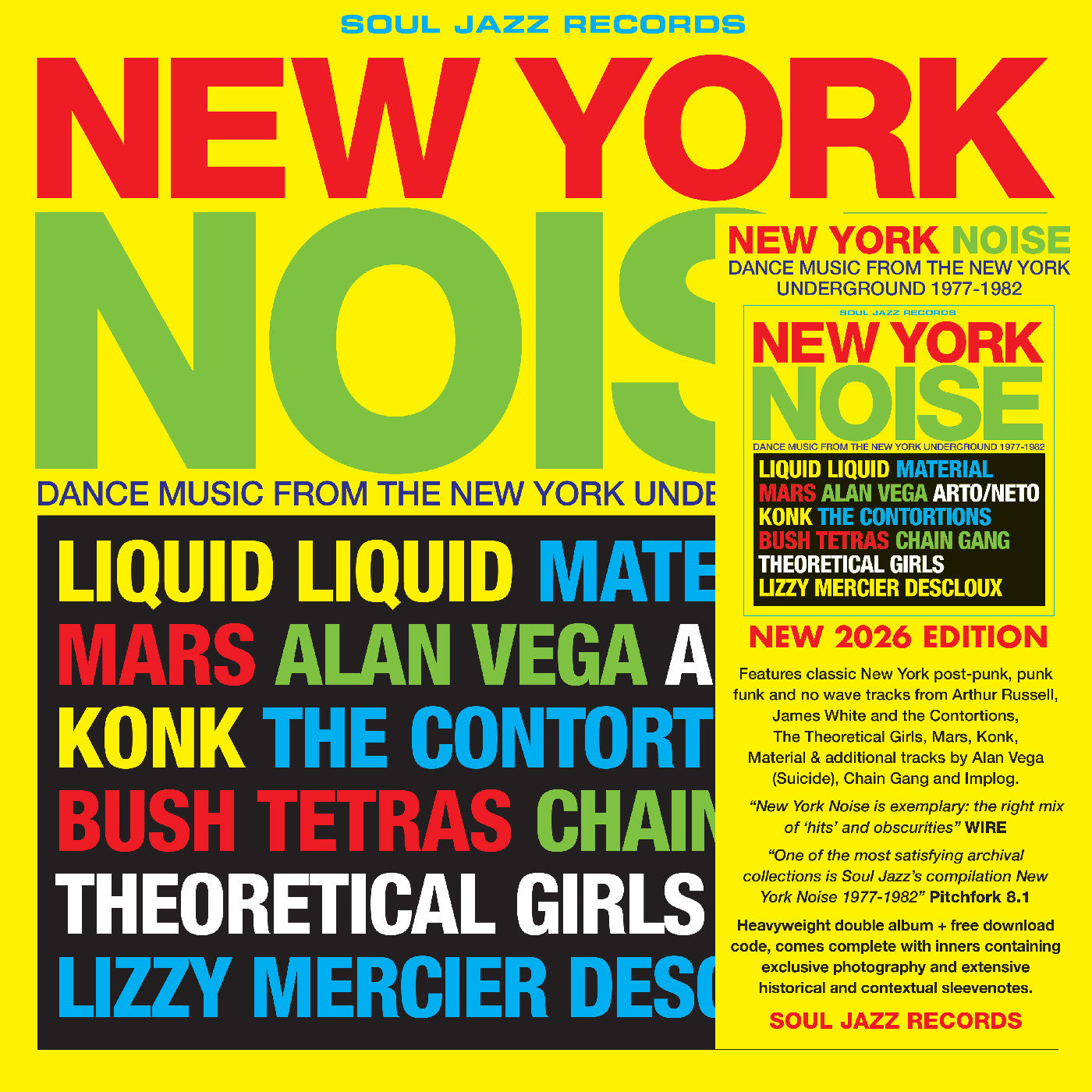 Soul Jazz Records Presents New York Noise - Dance Music From The New York Underground 1978-82