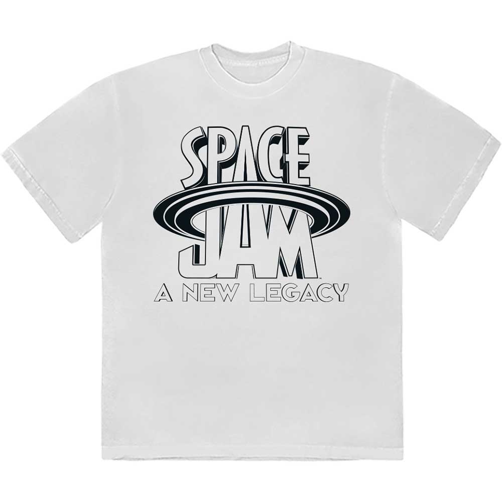 Space Jam B&W Logo White