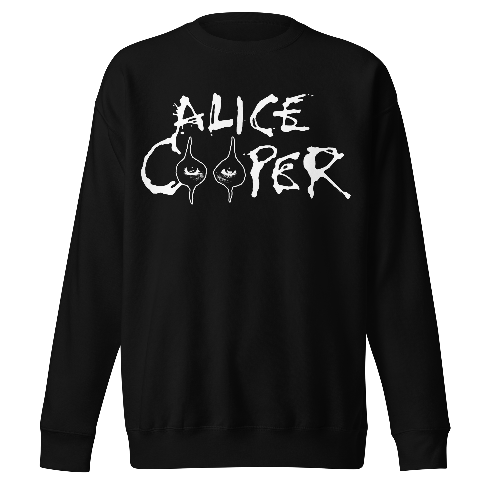 Stakes Alice Cooper Big Eyes Jumbo Print Sweatshirt Black