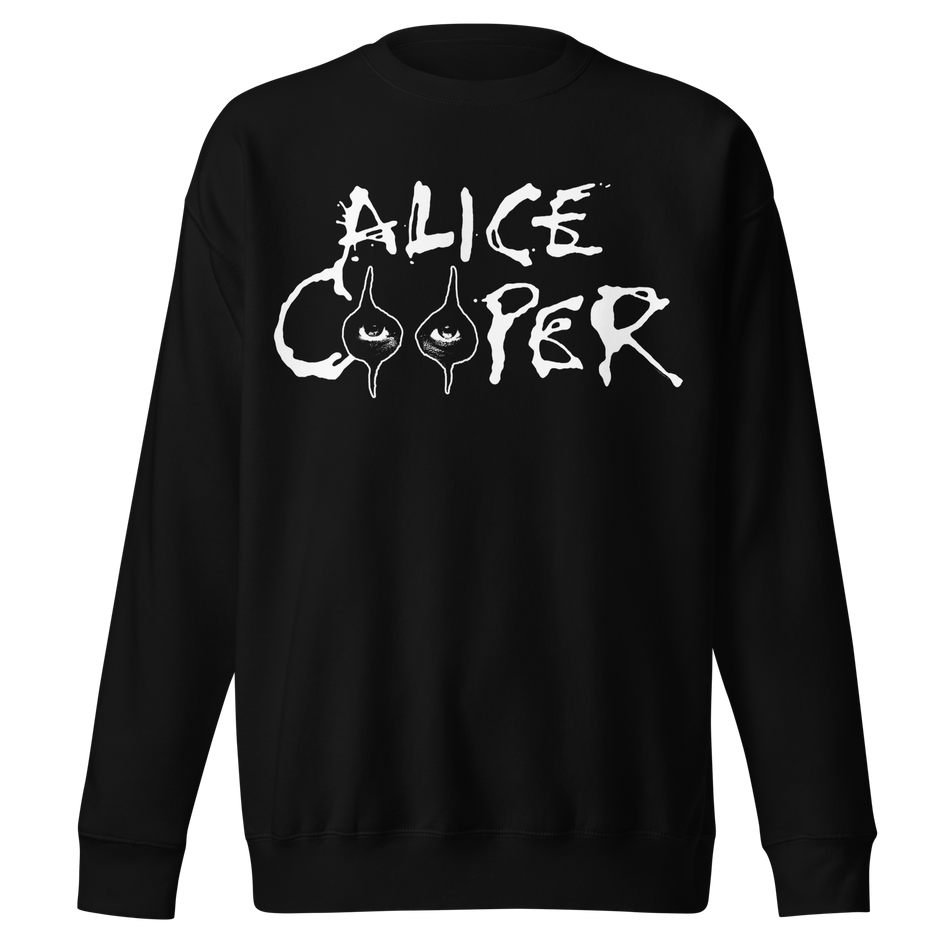 Stakes Alice Cooper Big Eyes Jumbo Print Sweatshirt Black