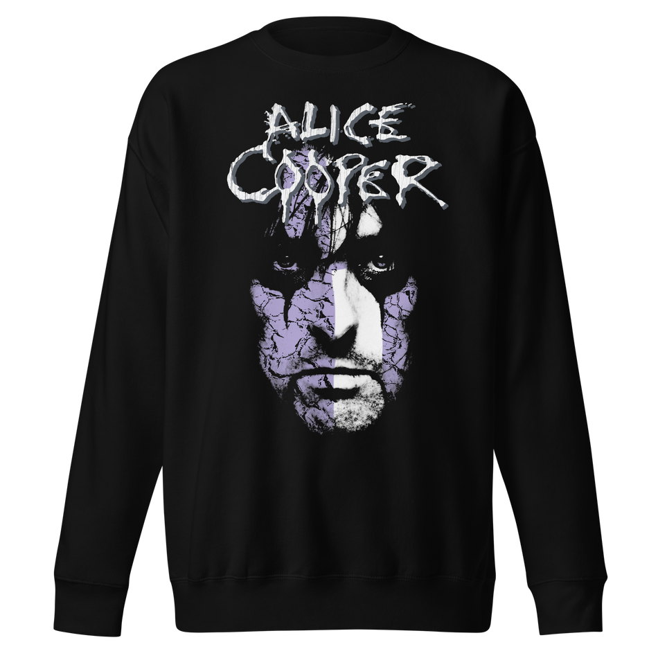 Stakes Alice Cooper - Early 2000s Vintage Jumbo Print Sweatshirt Black