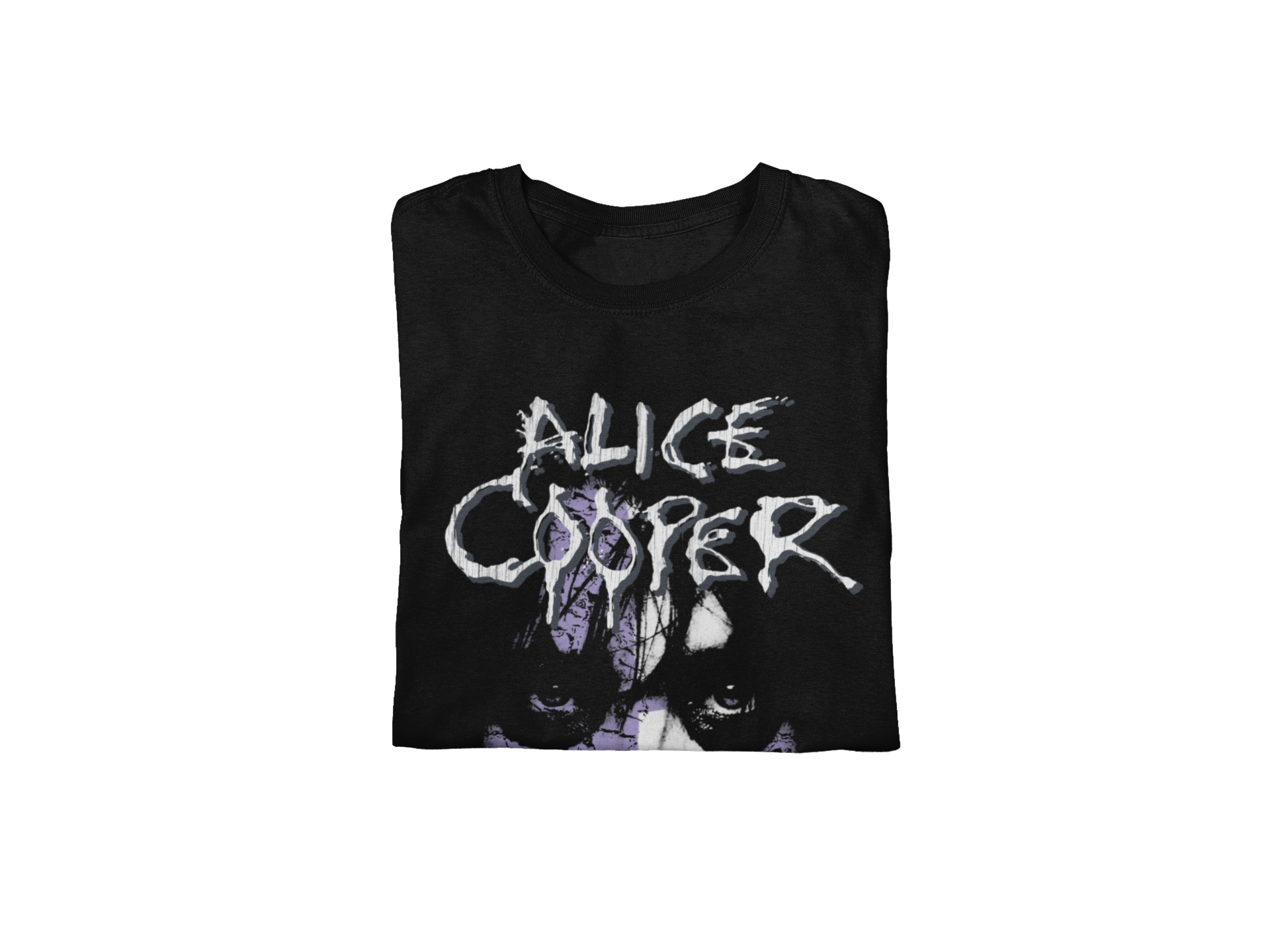 Stakes Alice Cooper - Early 2000s Vintage Jumbo Print T-Shirt Black