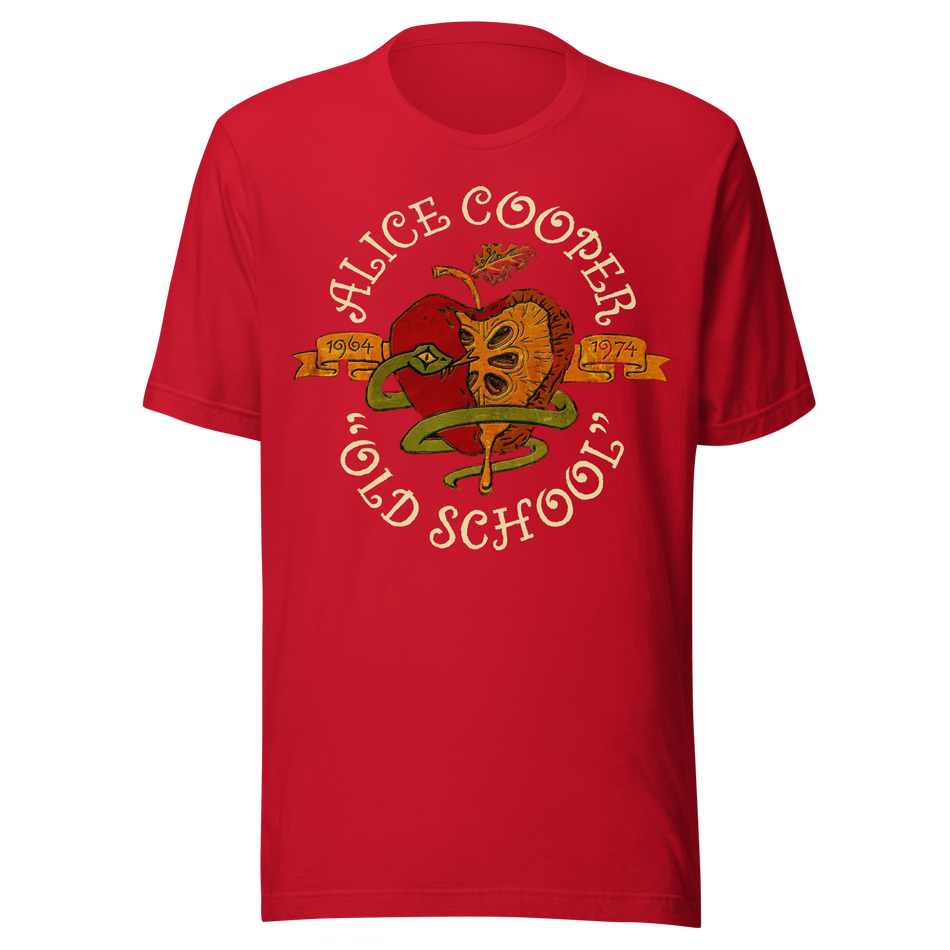 Stakes Alice Cooper - Old School Jumbo Print T-Shirt Red