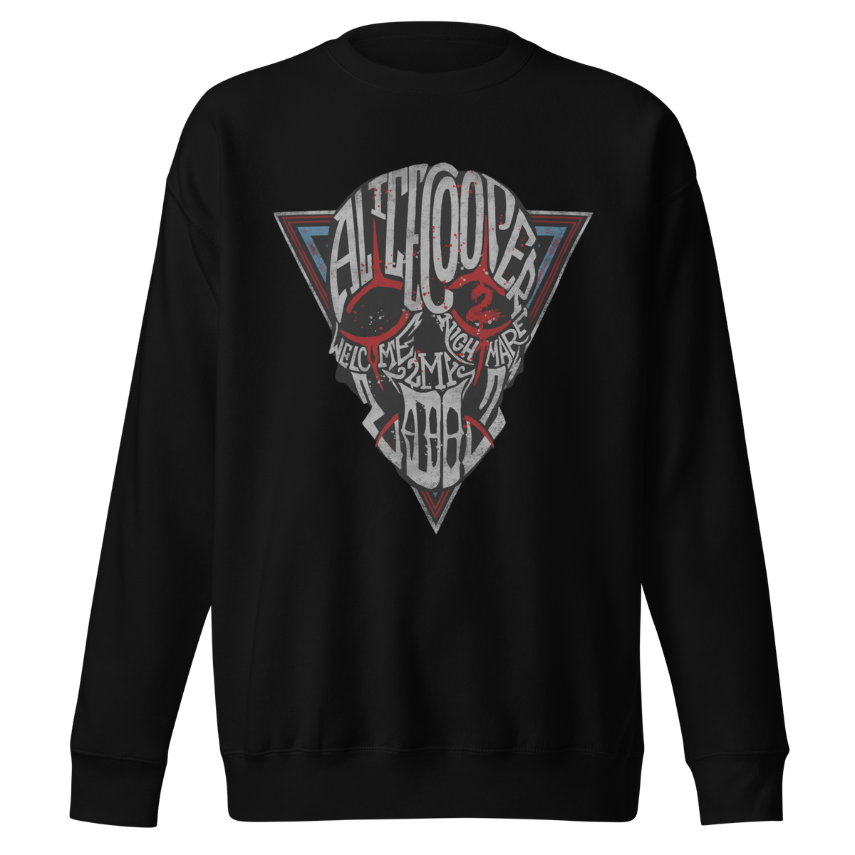 Stakes Alice Cooper Welcome 2 My Jumbo Print Sweatshirt Black