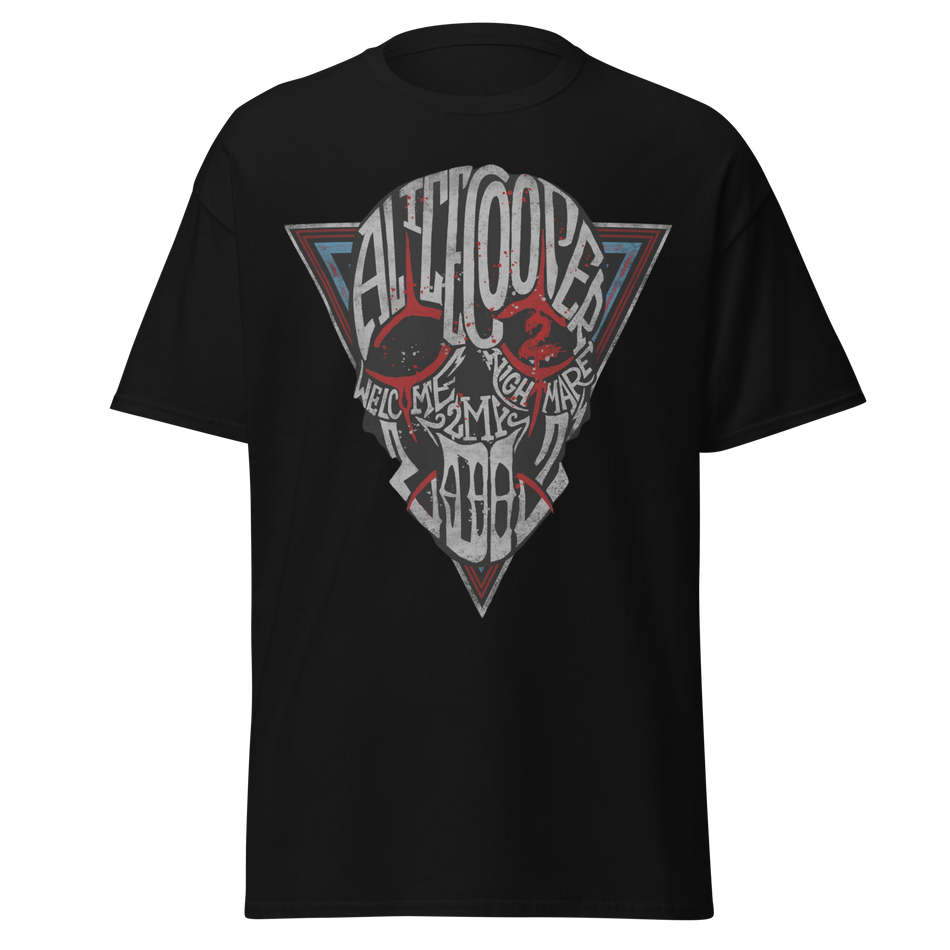 Stakes Alice Cooper Welcome 2 My Jumbo Print T-Shirt Black